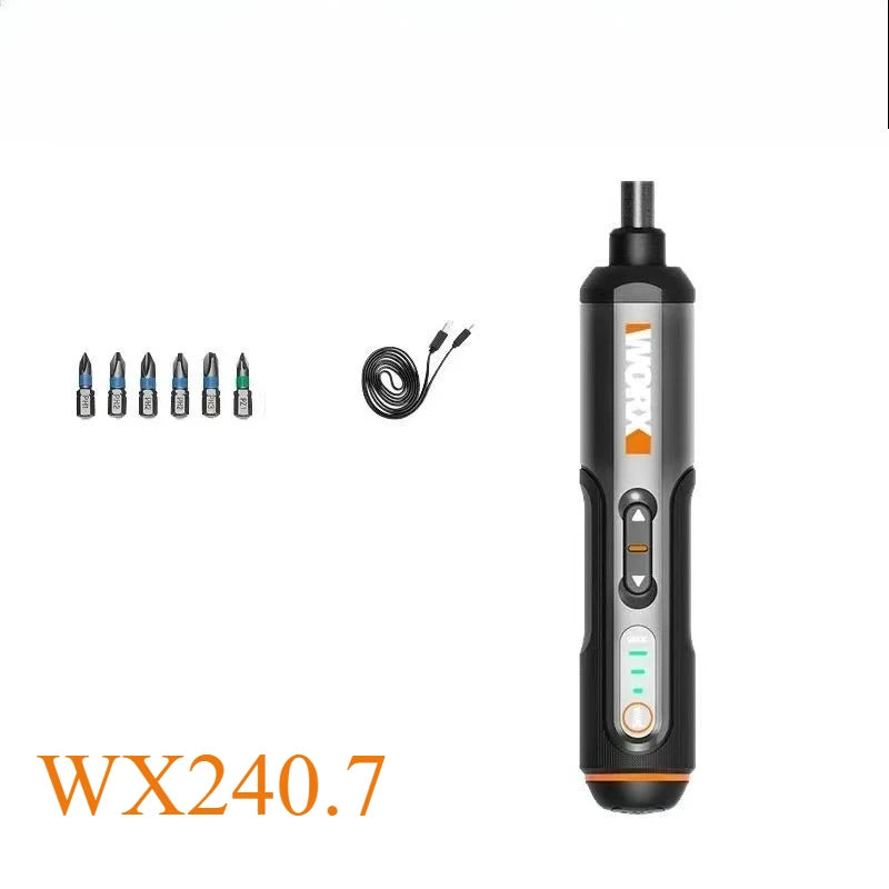 Worx-mini 4V electric screwdriver, WX240, wireless electric screwdriver, USB handle, electric drill tool WX240.7/WX240/WX242