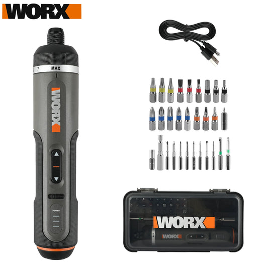 Worx-mini 4V electric screwdriver, WX240, wireless electric screwdriver, USB handle, electric drill tool WX240.7/WX240/WX242