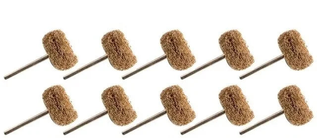 10pcs Mini Drill Abrasive Brush Nylon Buffing Polishing Wheel Dremel Rotary Hand Tool Accessories Set Rust Remover