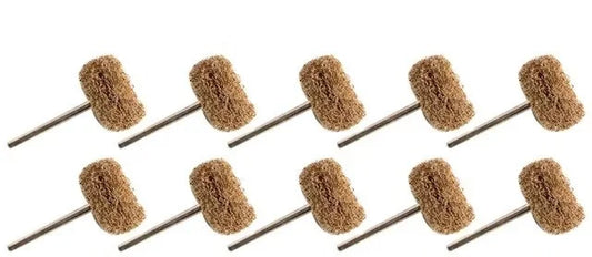 10pcs Mini Drill Abrasive Brush Nylon Buffing Polishing Wheel Dremel Rotary Hand Tool Accessories Set Rust Remover