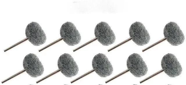 10pcs Mini Drill Abrasive Brush Nylon Buffing Polishing Wheel Dremel Rotary Hand Tool Accessories Set Rust Remover