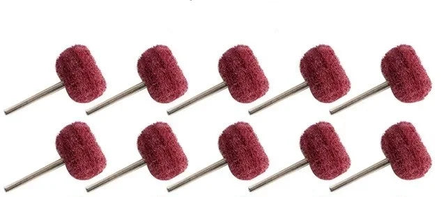 10pcs Mini Drill Abrasive Brush Nylon Buffing Polishing Wheel Dremel Rotary Hand Tool Accessories Set Rust Remover