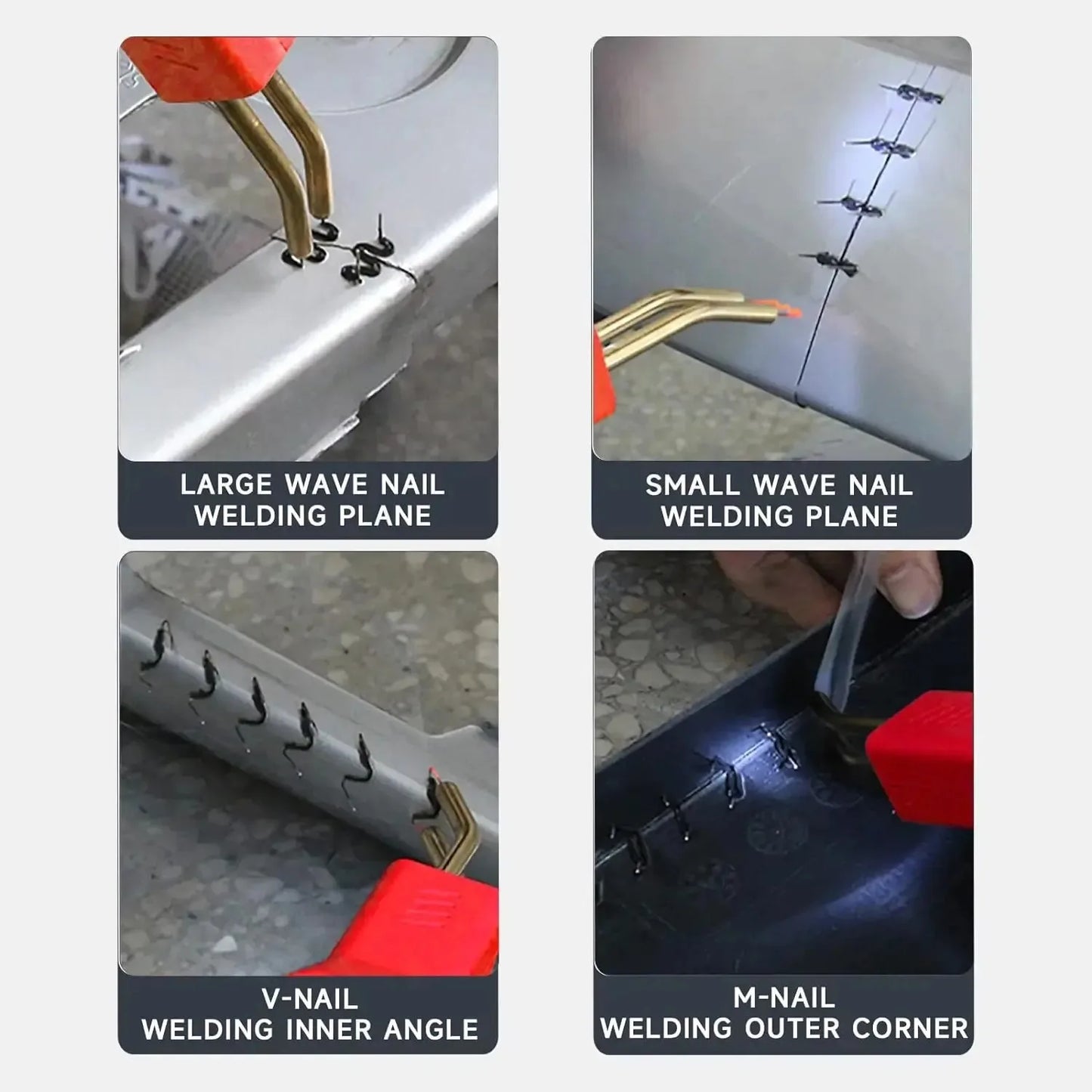 50W Handy Plastics Welders Garage Tools Hot Staplers Machine Staple PVC Repairing Machine Car Bumper Repairing Welding Tool