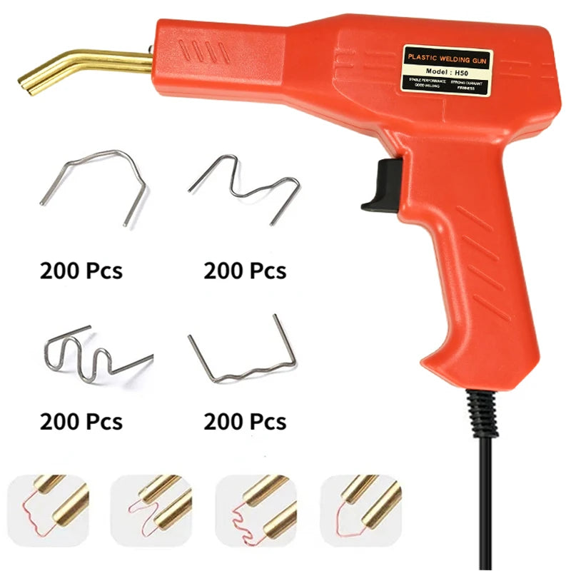 50W Handy Plastics Welders Garage Tools Hot Staplers Machine Staple PVC Repairing Machine Car Bumper Repairing Welding Tool