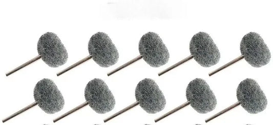 10pcs Mini Drill Abrasive Brush Nylon Buffing Polishing Wheel Dremel Rotary Hand Tool Accessories Set Rust Remover