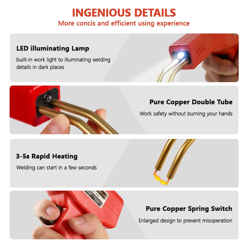 50W Handy Plastics Welders Garage Tools Hot Staplers Machine Staple PVC Repairing Machine Car Bumper Repairing Welding Tool